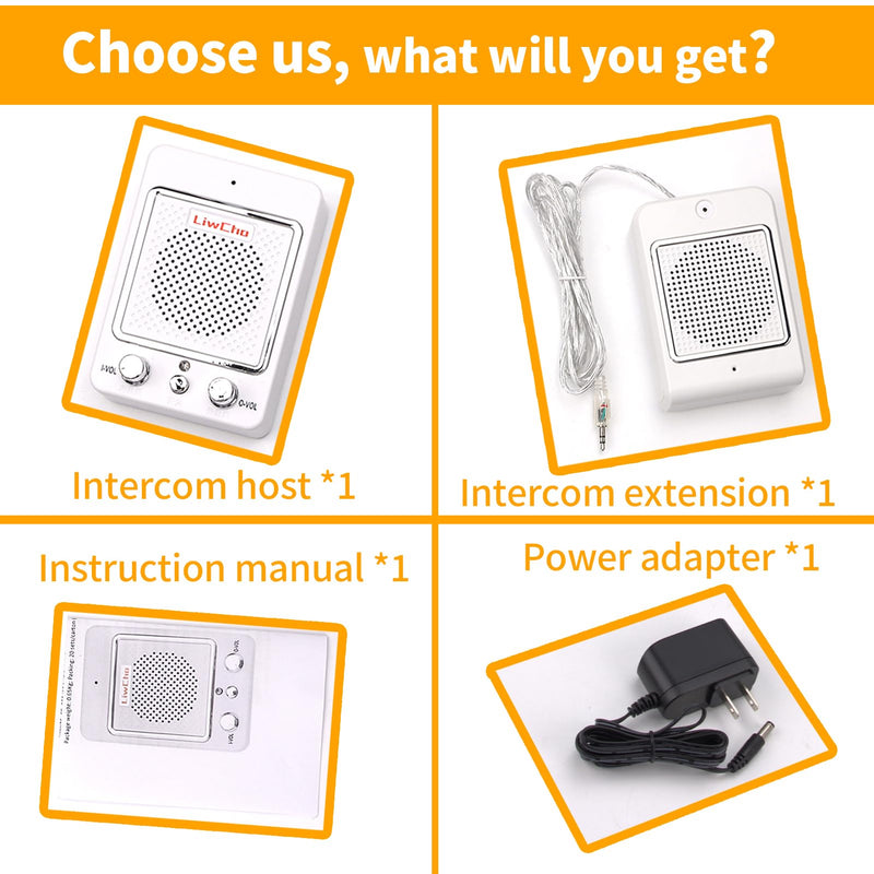 Window Speaker Intercom System,Wired Dual-Way Window Counter Intercom, High Power Speaker for Store,Business,Catering.