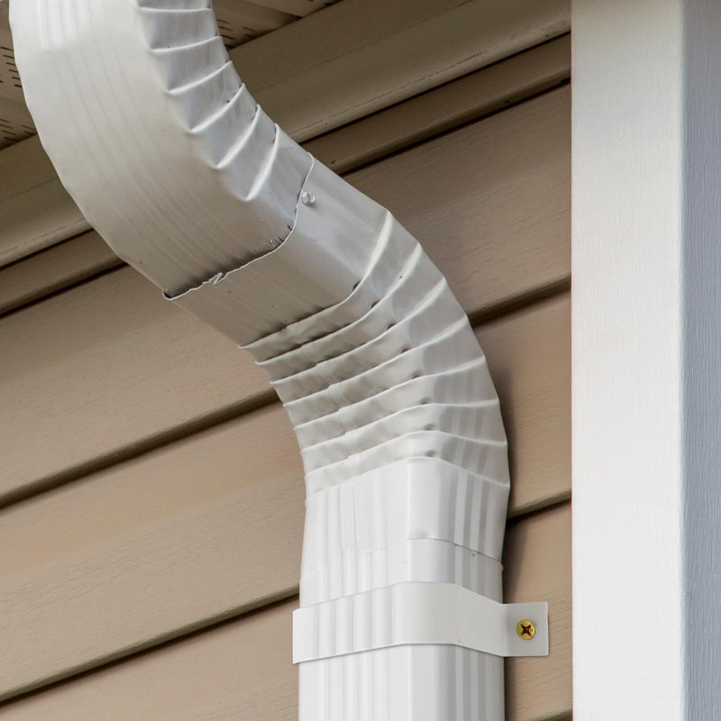 Downspout Strap 3x4 Leader Strap 3x4 6pcs (White)