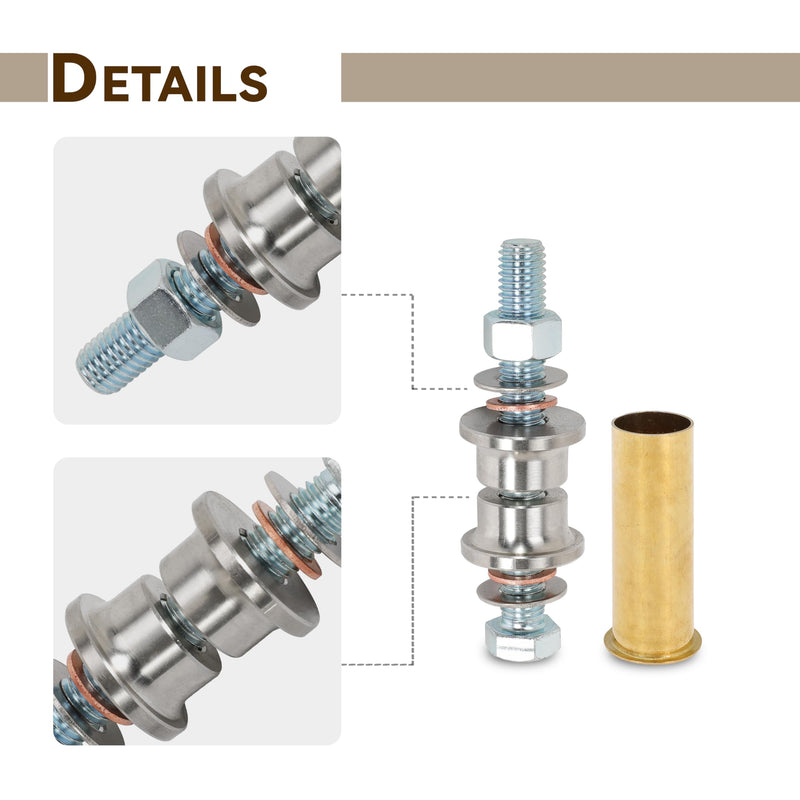 1 inch Drain Tube Flaring Tool, 1" Flanging Tool Kit for Boat Transom with 3 x 1 inches Brass Drain Tube