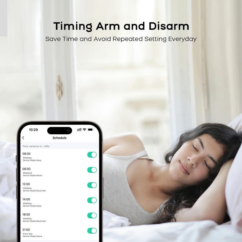 PGST Home Alarm System,Smart Home Security Systems with Instant Tuya App Alerts,8 Pieces Door Alarm Kits Siren Hub with Motion and Door Sensors,Remote,Work with Alexa for Villa,Apartment,Kids Safety 8 PIECE KITS