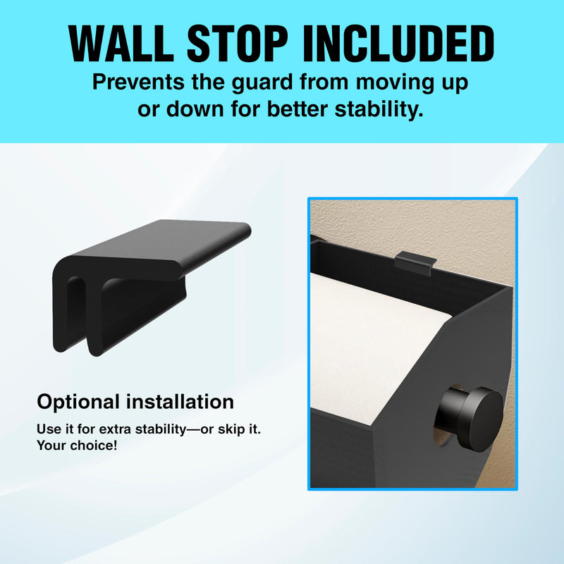 Pet-Proof Toilet Paper Holder Cover, Anti-Dog & Cat Protective Guard & TP Shield (Standard & Slim) (Slim (White)) Slim (White)