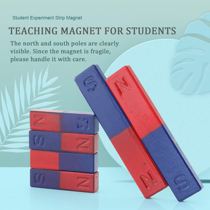 Science Magnet for Kids Bar Magnet Small with North South Identified for Students Teachers Science Experiment Physics Education Toys 2Pcs