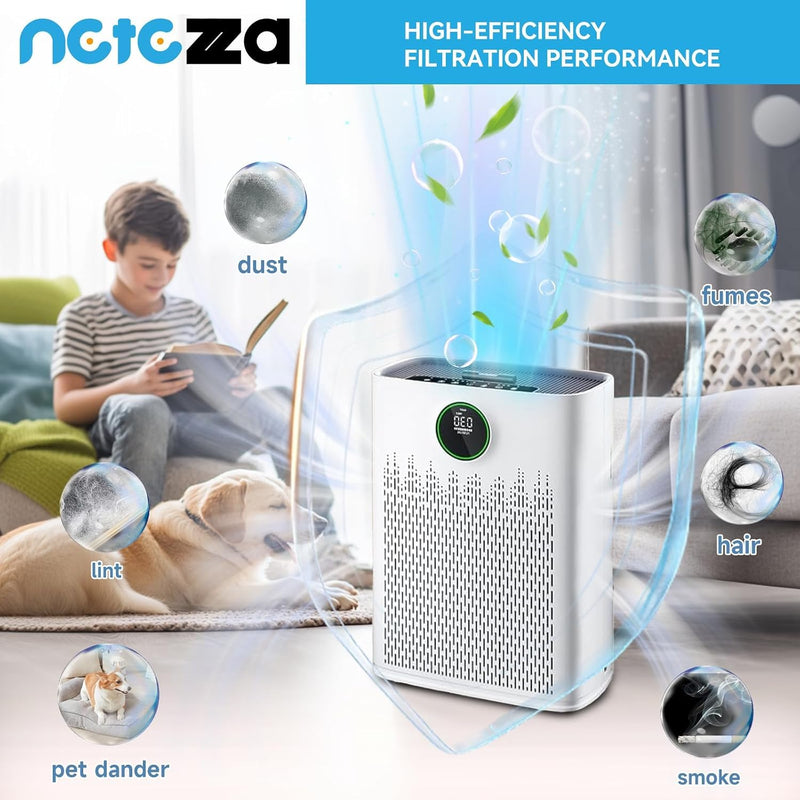 2 Pack Replacement Filter Fit for ECOSELF HAP603 Air Purifier White HAP603*2