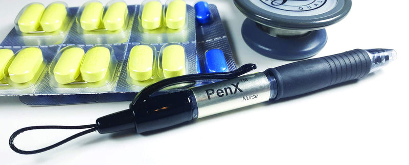 PenX - Nurse – Set 2RB - Multipurpose Medication Pill Opener - Retractable Blade - Non-Slip Grip