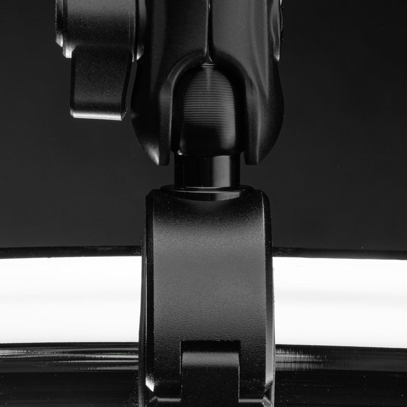 Tackform 20 Series BC1 Bar Clamp with 20mm Aluminum Ball | Billet Aluminum Clamp with Rubber Insert for 1-3/8" and 1-1/2" Bars ONLY | Black 1-3/8" and 1-1/2"