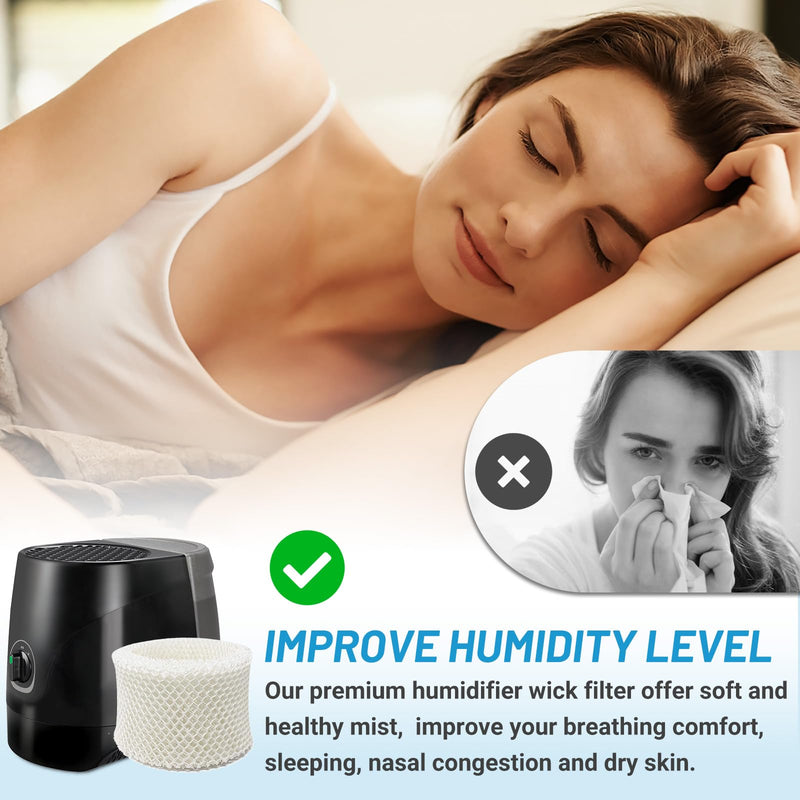 Lemige 4 Pack Humidifier Filters C for Honeywell HC-888N HCM-890 HEV-320 4 Pack--white
