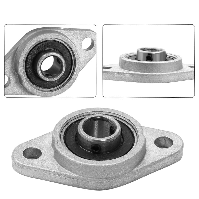 KFL08 Pillow Block Bearing Flange Bearing, 0.31 inch / 8mm Aluminum Alloy Bearing Self Aligning Bearing, Replacement Bearings Mounted Bearings for Machine 8mm / KFL08