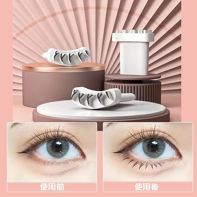 Coolooda Lower Eyelash Stamp, 3D Sensation, False Eyelashes, Lower Eyelash Makeup, Easy Application of Eyelash Makeup, One Second, Long Lasting Makeup That Won't Crumble Your Makeup Door, DIY Eye - NewNest Australia