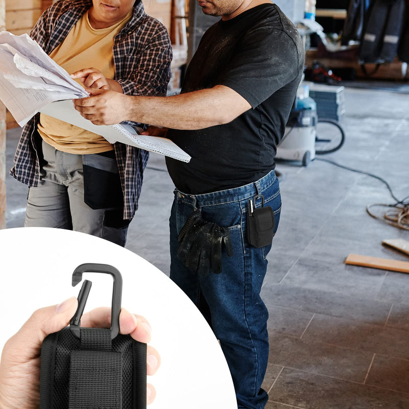 1680D Laser Measure Case Fits for Bosch GLM20 Blaze 65ft Laser Distance Measure & DTAPE DT50 165ft Laser Measure, with Pen Pocket, Belt Buckle & Carabiner, Protective Travel Storage Bag Black