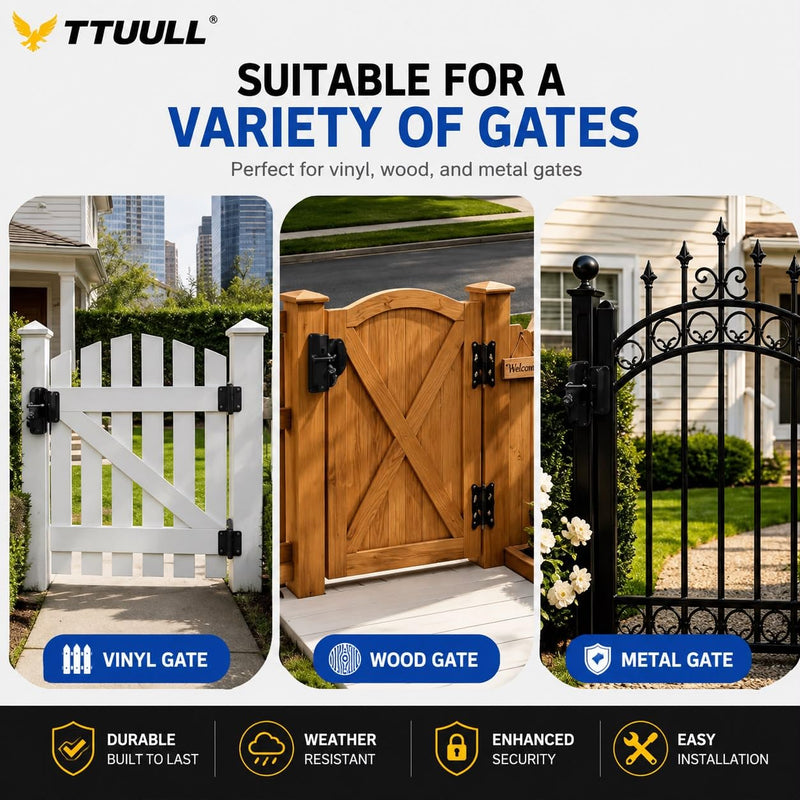 Double Sided Locking Security Gate Latch