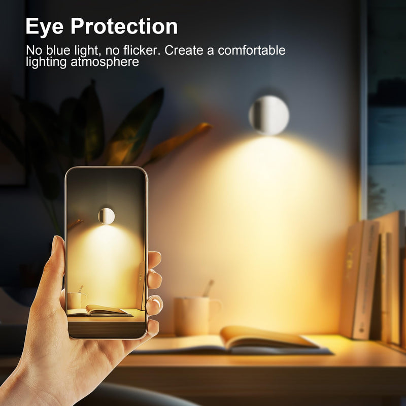 Wireless LED Spot lights Indoor Battery Operated with Remote, Rechargeable Up lights Indoor with Timer＆Dimmable, 3CCT Picture Lights for Wall, SpotLights Accent Uplighting for Plant, Artwork -White White 1 Pack