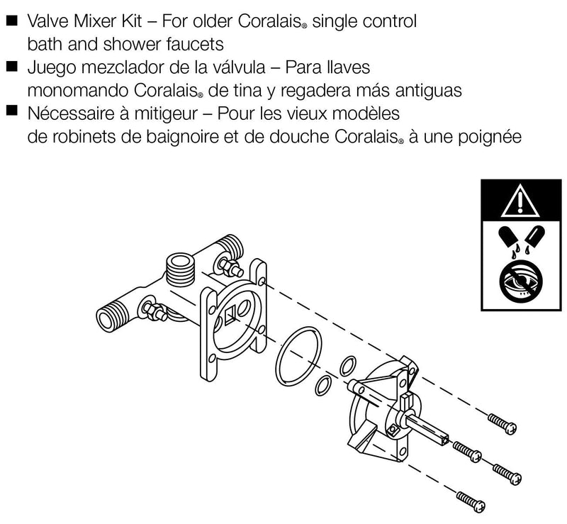 Kohler GP71969 Plastic Stem Mixer Cap for Pressure-Balancing Valve On Older-Style Coralais, One Size (K-GP71969) Black