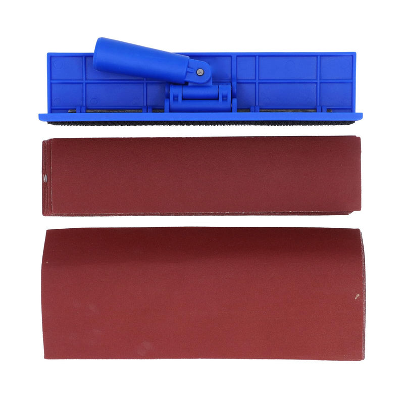 360° Rotating Drywall Corner Sander with Self Adhesive Sandpaper Holder for Drywall Corner Sanding and Putty Finishing
