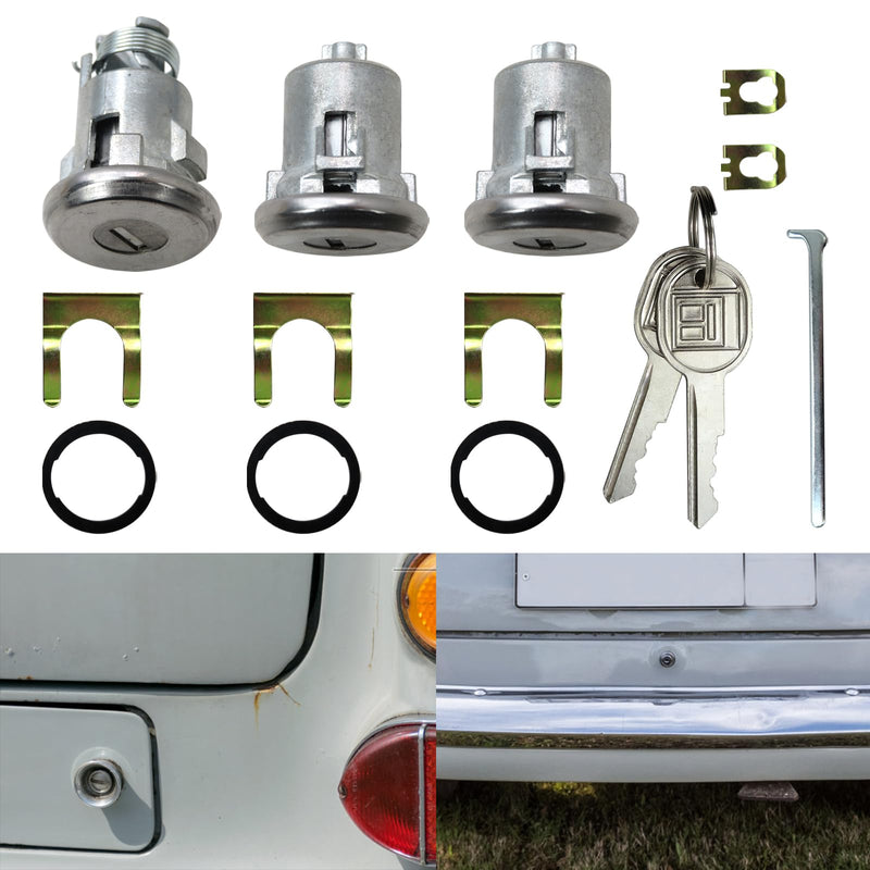 654394765282 Door Lock Cylinder & Keys Door Trunk Key Set Doors/Trunk Lock Key SetReplacement for Camaro