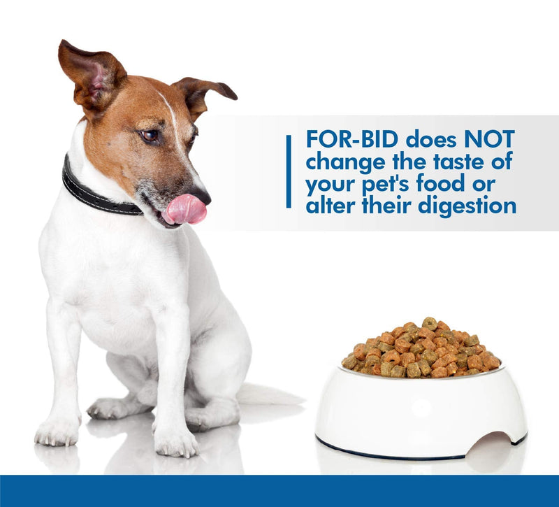 For-Bid for Dogs and Cats | Stool Eating & Coprophagia Deterrent | Dog & Cat Food Powder Additive to Prevent Dogs from Eating Poop | Safe for Your Pets | Vet Recommended Formula for Anti-Coprophagia 2 Box - PawsPlanet Australia