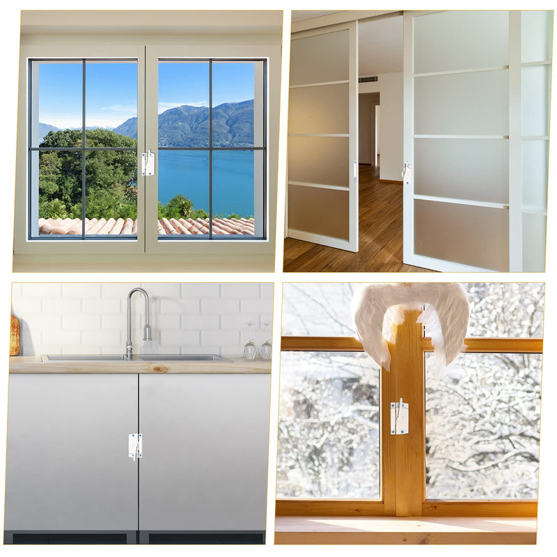 Qunclay 20 Pack Cam Action Window Sash Locks and Keeper, White Window Latch Security Lock Sliding Parts and Hardware for Double Hung, Vertical and Horizontal Sliding
