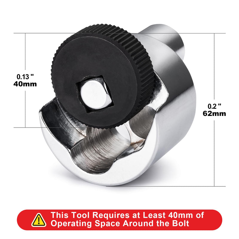 Spurtar Stud Remover Fit 1/4" to 3/4" (6 to 19mm) Bolt Extractor Nut Splitter with Knurled Roller and Cam Lock, Stud Extractor Tool for Broken Bolt Remover or Seized Nuts, Grip Damaged Screws