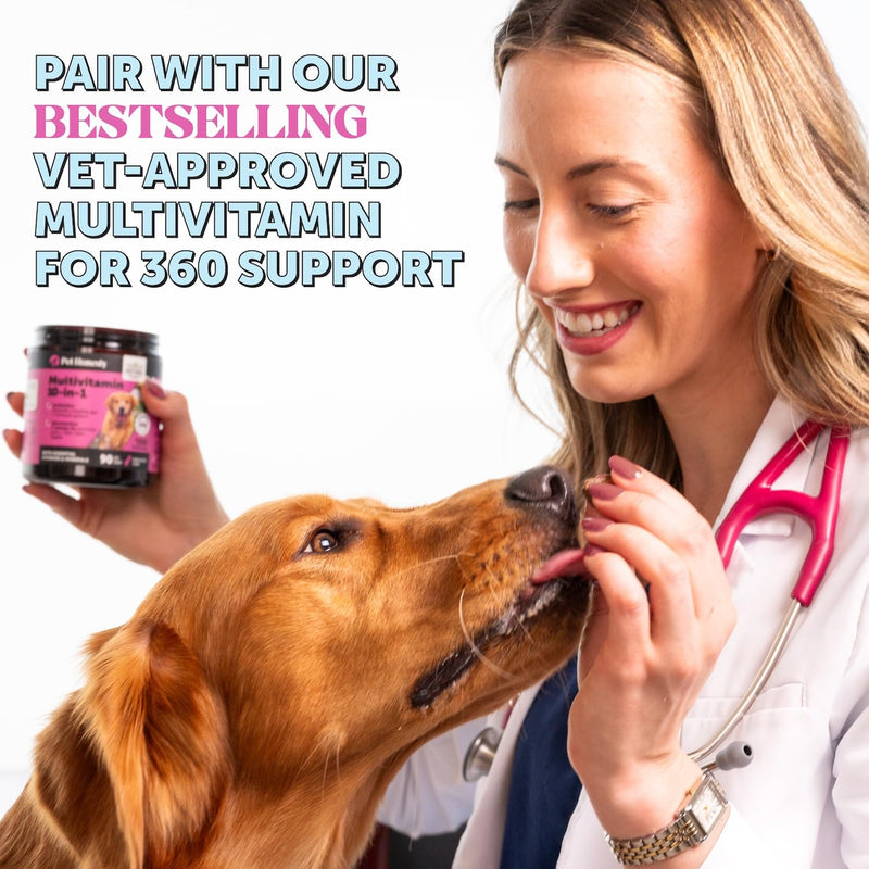 Dog Allergy Relief Dental Sticks - Seasonal Allergies + Itchy Skin Support Chews - Plaque and Tartar Remover for Dogs Teeth Cleaning Treats with Colostrum + Omega 3 - Pumpkin Peanut Butter (30 Ct)