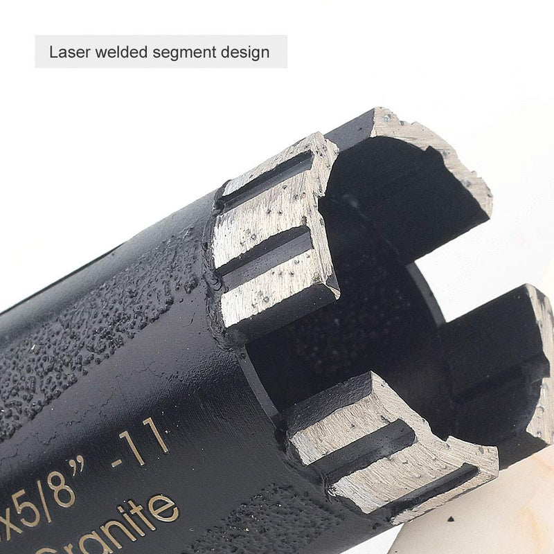 Ostek 1-3/8" Dry Diamond Core Drill Bit 5/8'-11 Thread for Granite 35mm Masonry Coring