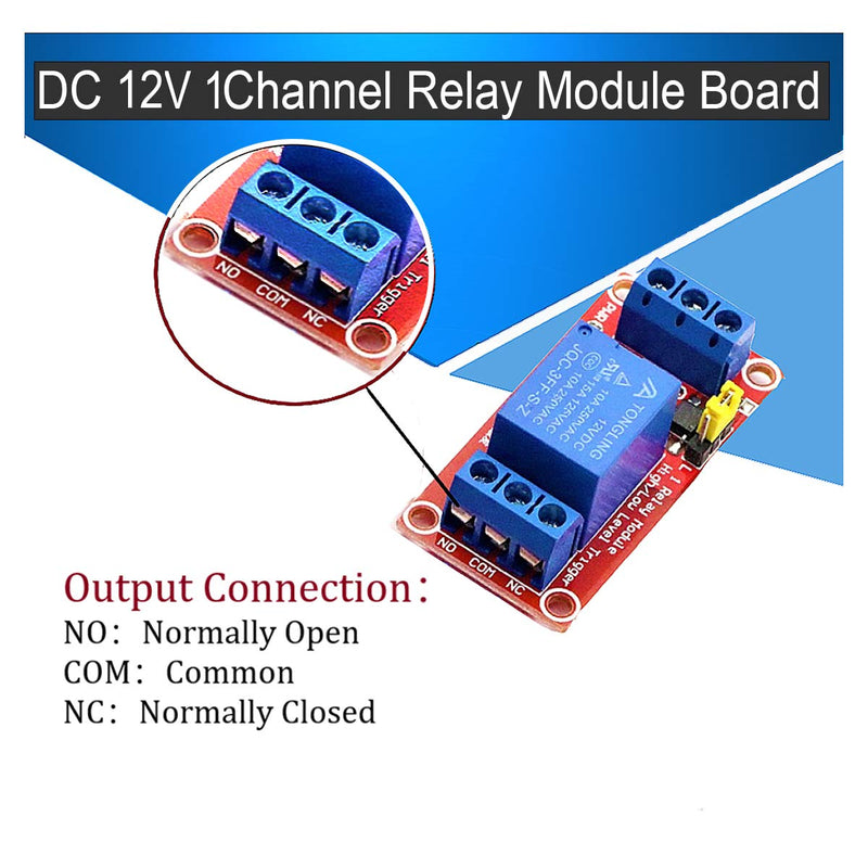 12v Relay Module 8Pack 1 Channel Relay Module 12v Relays Board with Optocoupler Support High/Low Level Trigger for Arduino Relays 12v Relay 1 Channel