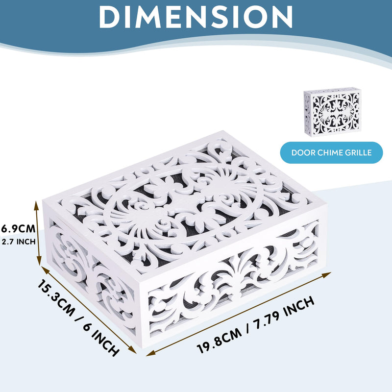 GRAUES Doorbell Cover | modern design door chime covers decorative | wooden doorbell cover box only Standard size (7.75” x 6” x 2.75” )