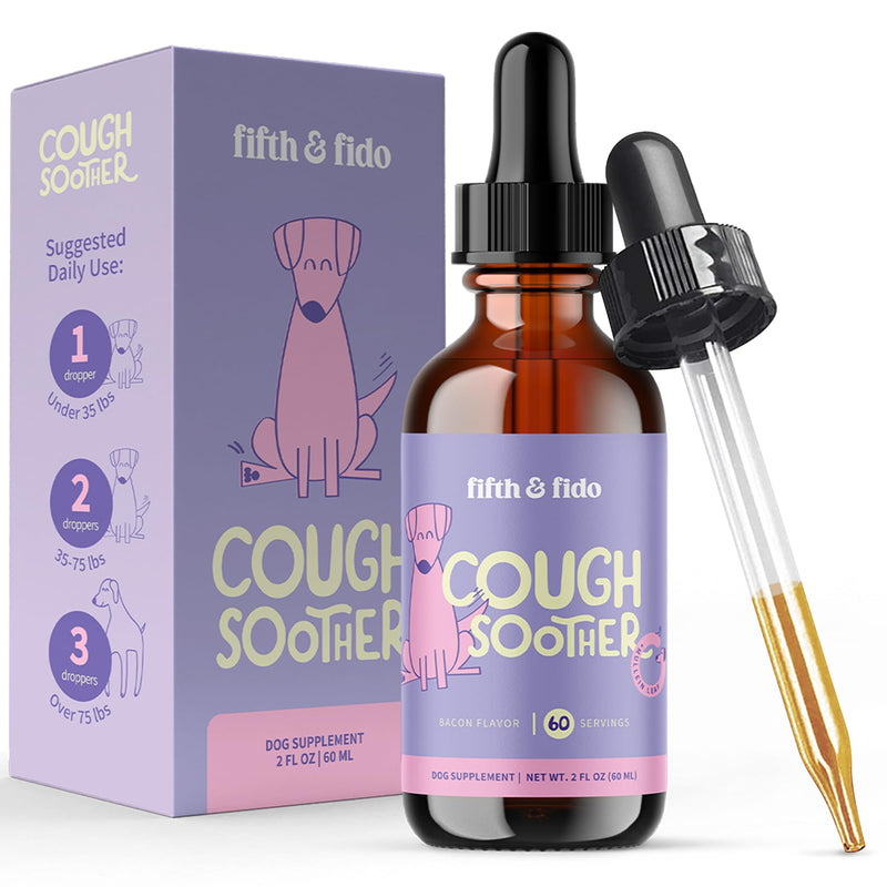 Dog Cough Treatment - Kennel Cough Treatment for Dogs - Gentle Dog Congestion Relief - Kennel Cough Treatment at Home - Natural Dog Cough Suppressant - Liquid Dog Cough Relief Bacon - PawsPlanet Australia