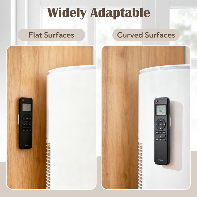 VZZNN 20 Pack Magnetic Remote Control Holder Wall Mount,Silicone,(White) white