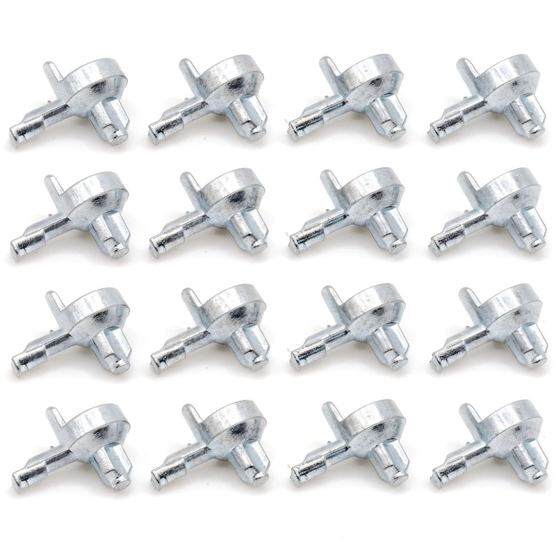 ReplacementScrews Shelf Support Pins Compatible with IKEA Part 131372 (Billy Bookshelf) - Zinc Alloy Die-Cast Shelf Pegs (Pack of 16) Pack of 16