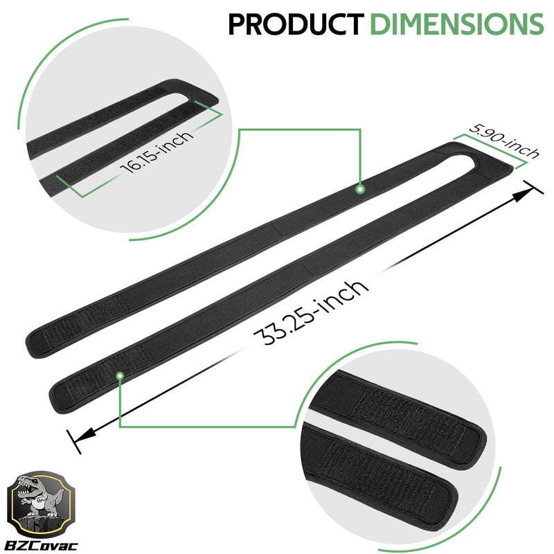 2-Pack, Secure Fish Finder Cover Straps for All Brand Fishing Graphs, Sonar Cover Straps
