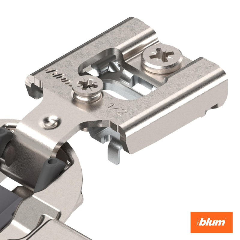 Blum Compact BLUMOTION Soft-Close Face Frame Hinge, 1/2 in Overlay, 10-Pack 10 KITS With Screws