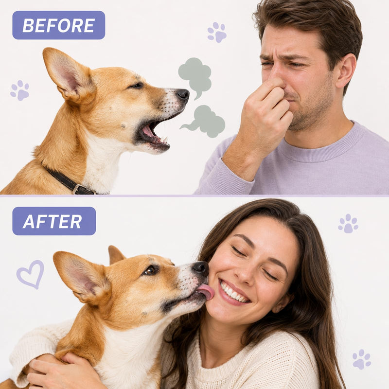Skavix Pet Oral Spray, Pet Breath Freshener Spray Oral Care Cleaner, Fresh Breath & Easy Pet Oral Care for Dogs & Cats