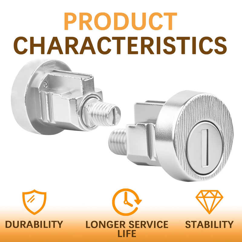 5 Pack L-1172C Mailbox Lock Replacement Includes 3 Keys Per Lock& 5 Locking Plates – C9100 National Standard Key Lock for Cluster Boxes,90° Clockwise Rotation