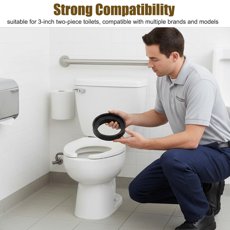 9BU024E Tank to Bowl Gaskets, Tank to Bowl Gasket Compatible with Most 3" Two-Piece Toilets and Toto Drake Toilet，replace toto toilet part，(3PCS)