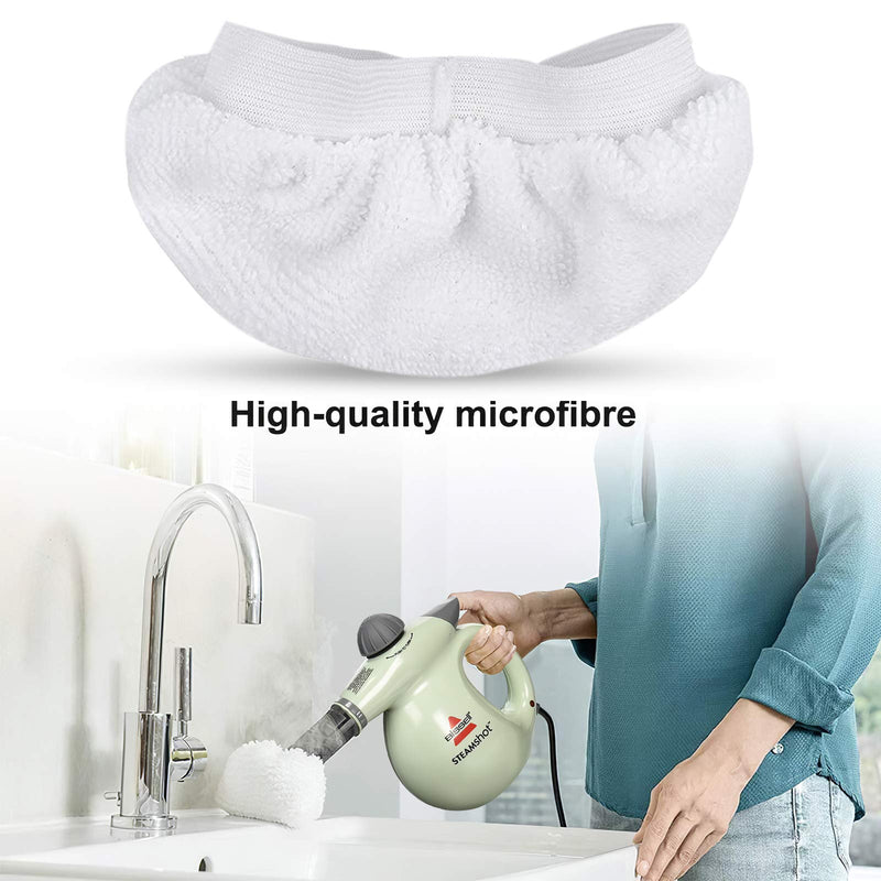 KEEPOW Universal Microfiber Cloths for Handheld Steam Cleaner, Compatible with Bissell Steam Shot, Comforday, PurSteam, Washable Rags, 8 Pack