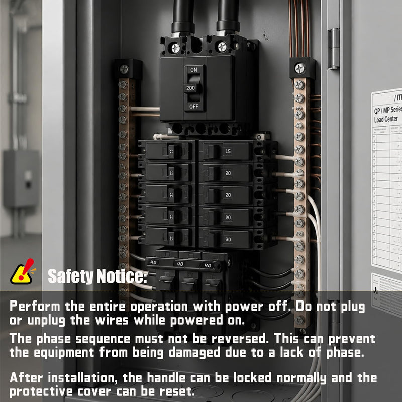 Q340 Circuit Breaker 3 Pole 40-Amp, 120/240v, Fit for Siemens Type EQ, EQL, SEQ, EQG, PL and ES Series loadcentres.Plug-in Standard Circuit Breaker,Thermal Magnetic Protection