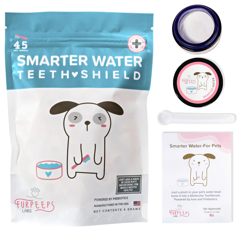 Dogs Breath Freshener, Cat & Dog Dental Powder, Water Additive for Dogs, Plaque & Tartar Remover, Best Way to Eliminate Dogs & Cats Bad Breath, Vet Recommended 45 Servings. - PawsPlanet Australia