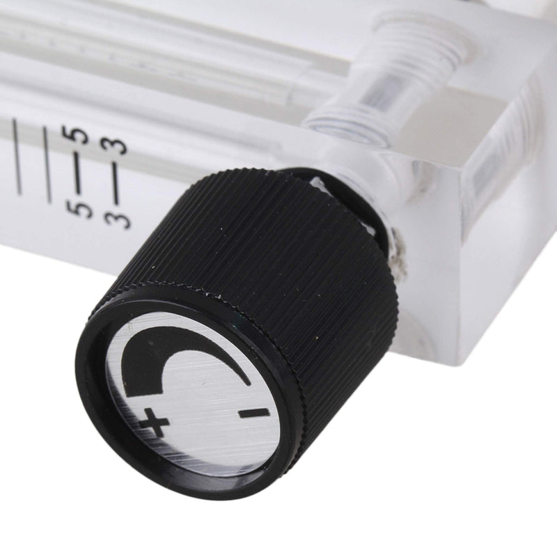 Acrylic &Plastic& Metal Gas LZQ-7 Flowmeter 3-30LPM with Control Valve for Air Flow 120x71.7x20mm