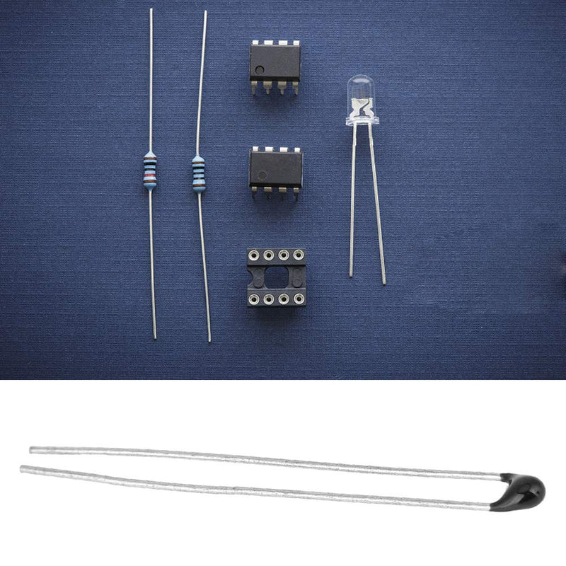 10Pcs MF52 NTC Thermistor, 5K-B3950-L30 Negative Temperature Coefficient Thermistors Resistor Black Head Temperature Sensors
