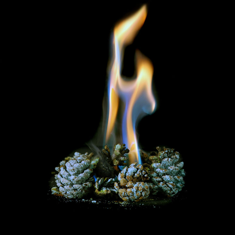 Meeco's Red Devil 88110 ColorGlo Flames - Adds Vivid Rainbow Colors (Blue, Green, Purple) to Fireplace, Wood Stove or Campfire (Cones, 1 lb) - Made in the USA