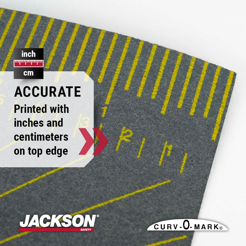 Jackson Safety Flexible Wrap-A-Round Pipe Marking Tool, 4" to 12" Pipe Diameter, Gray, XL, 14766 550⁰ F Heat Rating X-Large