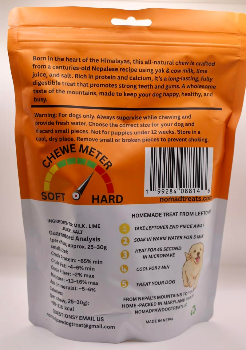 Himalayan Yak Cheese Dog Chews for Small Dogs – Long Lasting Dog Treats, 5 Pack | Natural Limited Ingredient Dog Bones | Rawhide Free Chews for Small Breeds, Puppies & Gentle Chewers Small 5 Pack