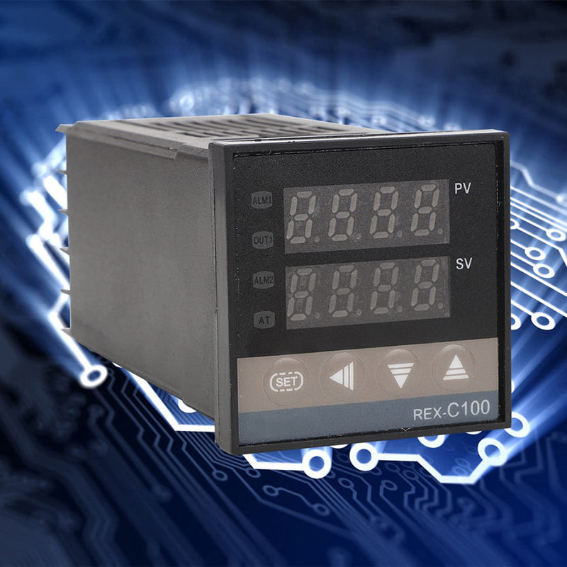 REX-C100 Digital PID Temperature Controller Kit, with 40DA SSR and K-Type Thermocouple