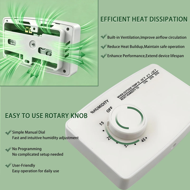 4655 Manual Digital Humidistat for AprilAire Whole Home Humidifier
