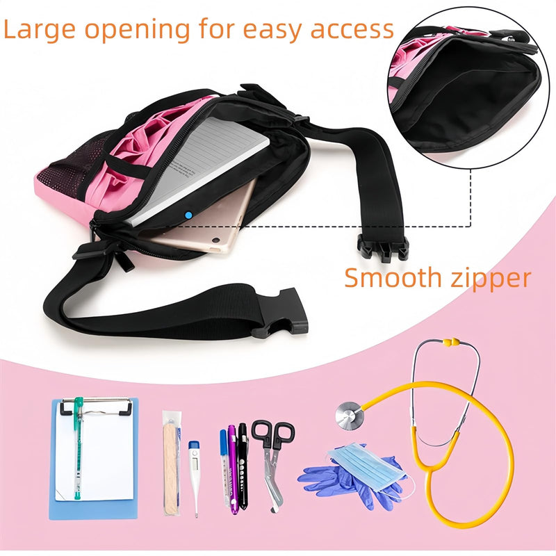 Yodilala Nurse Fanny Pack,Medical Waist Bag Medical Gear Pockets Storage for Stethoscopes,Utility Waist Storage Bag,Adjustable Waist Strap，Bandage Scissors and Other Medical Supplies（Purple） Purple
