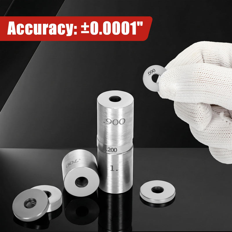 36 Piece Steel Spacer Blocks Set ，Round Gage Space Harden Block ，Space Gage Block Set