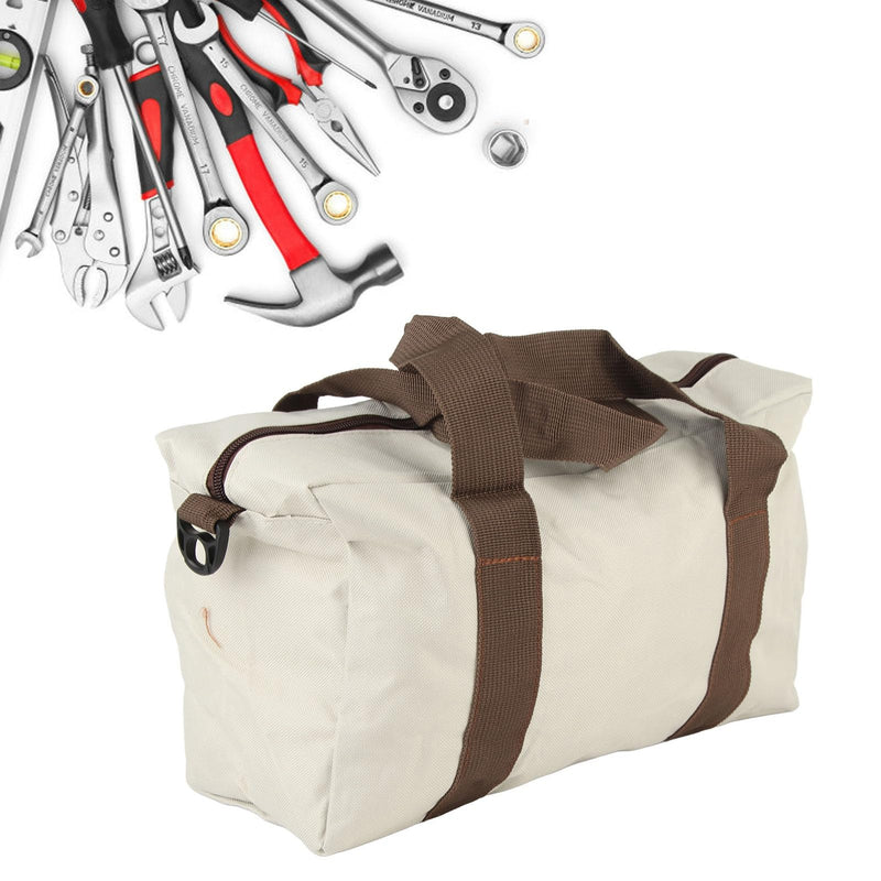 Garosa Wide Mouth Tool Bag Waterproof Wrench Bag Cable Bag Machine Storage Bag Canvas Case Handbag Gray for Electricians Plumbers Mechanics Handymen (20in) 20in