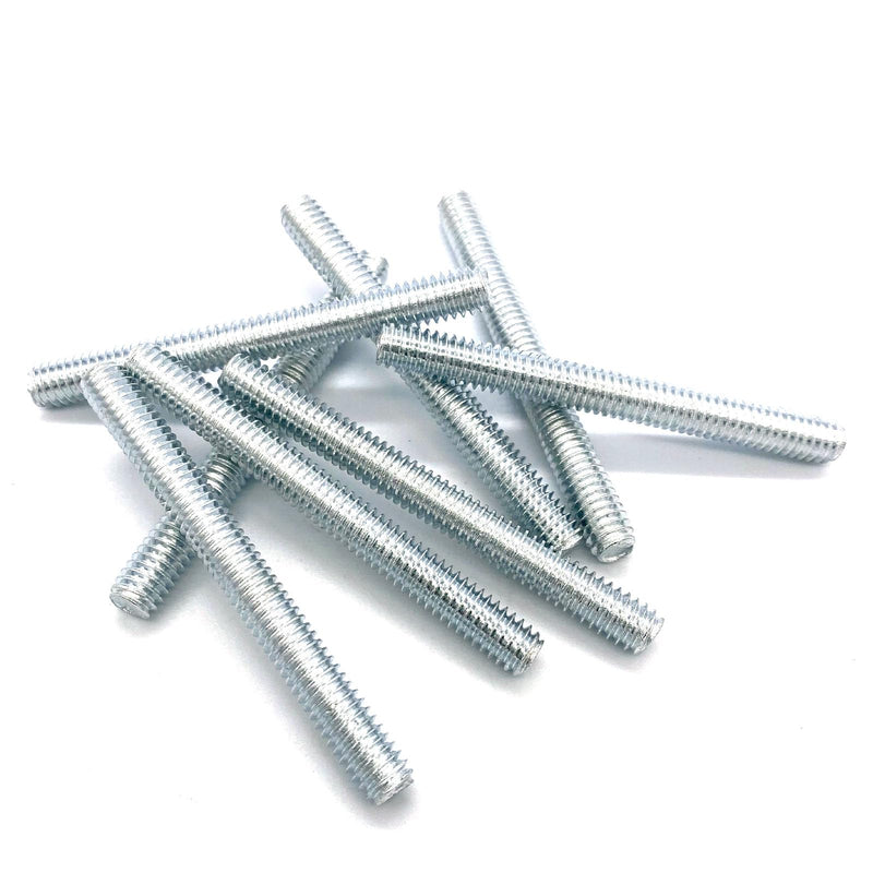 8pcs Silver Zinc Fully All Threaded Rod Carbon Steel Long Thread Screw 5/16x3" for Furniture Garden Railing Mounting Assembly Fastening Steel Frame Connection Full Thread Rod for Furniture Silver-Zinc 5/16x3 Inch-8P