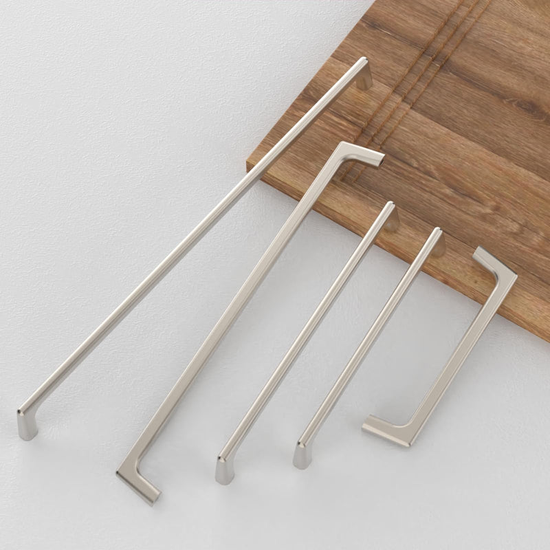 FILTA 10 Pack 6.3 Inch(160mm) Brushed Satin Nickel Cabinet Pulls,Cupboard Handles Cabinet Handles Zinc Alloy Cabinet Hardware for Cupboard Drawer Handles Pulls 6.3"/160MM Hole Center