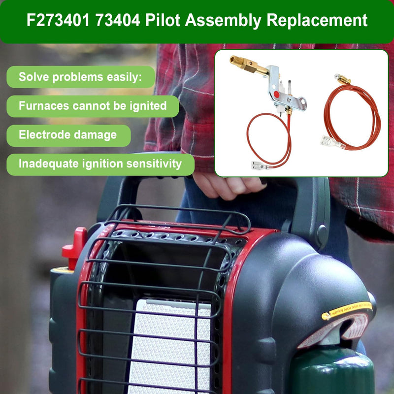 F273401 73404 Pilot Assembly Compatible with F278527 ODS&MH18B Space Heater