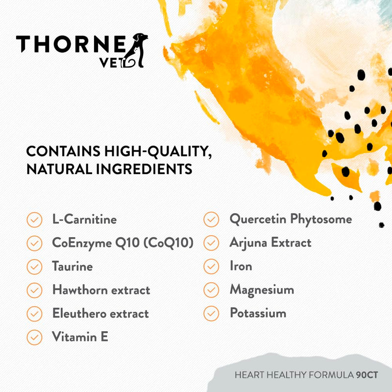 ThorneVET Heart Healthy Formula – Cardiovascular Support for Dogs & Cats, 90 Soft Chews - PawsPlanet Australia